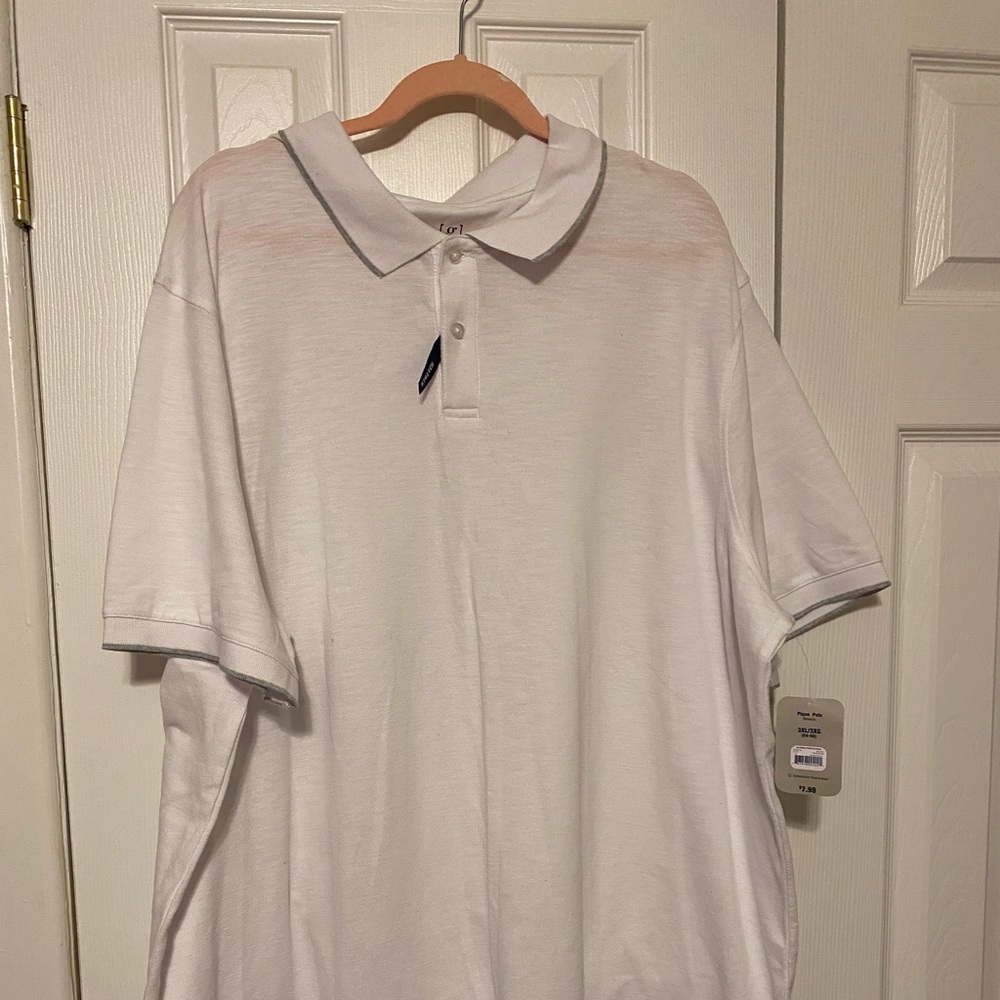 Men white polo